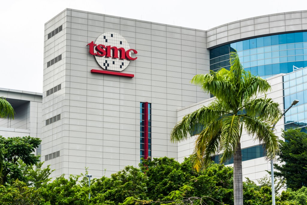 Taiwan Semiconductor Manufacturing Company (TSMC) plant in Tainan Science Park, Taiwan; TSMC is the world's largest dedicated independent (pure-play) semiconductor foundry.
